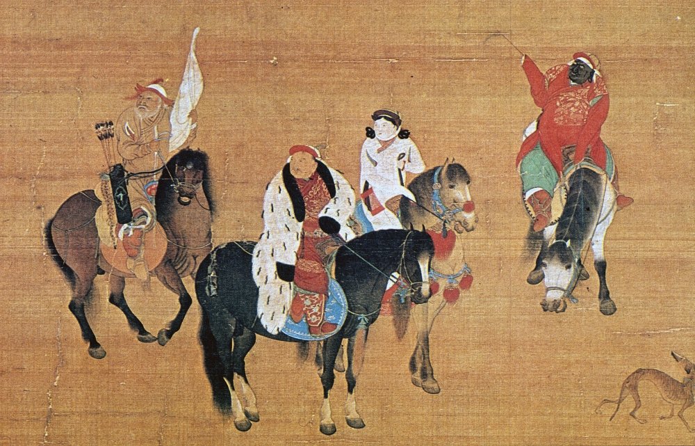 Amazon.com: Kublai Khan Hunting Ndetail From Chinese Painting On